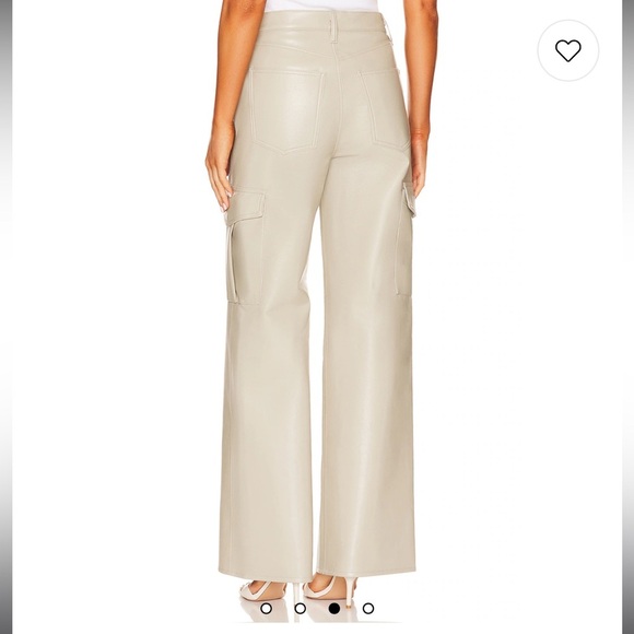 Agolde Recycled Leather Minka Cargo in Toast - Picture 4 of 8